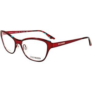 Steve Madden Fuused Womens Eyeglass Frame Red